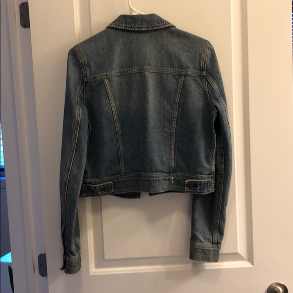 American Eagle Cropped & Distressed Jean Jacket - Picture 4 of 4